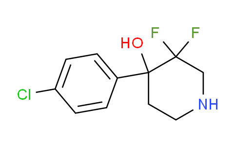 1334415-54-1 | 4-Piperidinol, 4-(4-chlorophenyl)-3,3-difluoro-