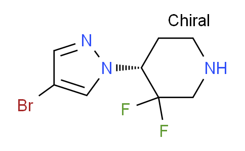 1534350-68-9 | (R)-4-(4-bromo-1H-pyrazol-1-yl)-3,3-difluoropiperidine