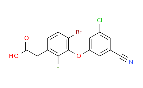 1007572-07-7 | (4-bromo-3- (3-chloro-5-cyanophenoxy) -2-fluorophenyl) acetic acid