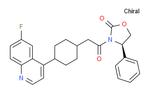 1923836-68-3 | (R)-3-(2-(4-(6-fluoroquinolin-4-yl)cyclohexyl)acetyl)-4-phenyloxazolidin-2-one