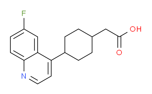 1923836-20-7 | 2-(4-(6-fluoroquinolin-4-yl)cyclohexyl)acetic acid