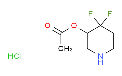 1881331-81-2 | 4,4-difluoropiperidin-3-yl acetate hydrochloride