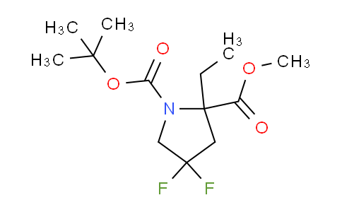 1823265-23-1 | 1-tert-butyl 2-methyl 2-ethyl-4,4-difluoropyrrolidine-1,2-dicarboxylate