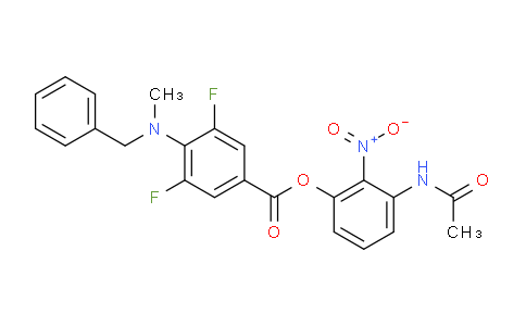 1864061-72-2 | 3-acetamido-2-nitrophenyl 4-(benzyl(methyl)amino)-3,5-difluorobenzoate