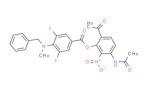 1548406-01-4 | 3-acetamido-6-acetyl-2-nitrophenyl 4-(benzyl(methyl)amino)-3,5-difluorobenzoate
