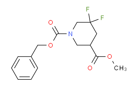 1356338-60-7 | 1-benzyl 3-methyl 5,5-difluoropiperidine-1,3-dicarboxylate