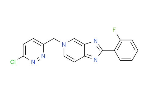 OF26392 | 1000787-76-7 | 5-((6-chloropyridazin-3-yl)methyl)-2-(2-fluorophenyl)-5H-imidazo[4,5-c]pyridine