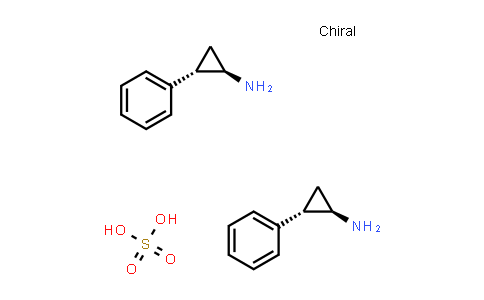 Trans-2-phenylcyclopropylamine hemisulfate salt