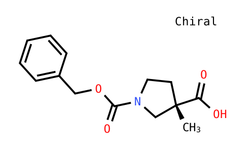 (3S)-3-Methyl-1-phenylmethoxycarbonylpyrrolidine-3-carboxylic acid