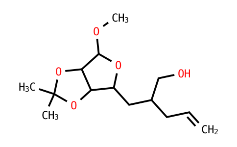 2-[(4-Methoxy-2,2-dimethyl-3A,4,6,6A-tetrahydrofuro[3,4-D][1,3]dioxol-6-YL)methyl]pent-4-EN-1-ol