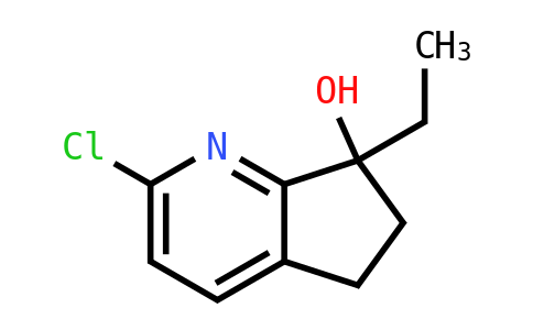 2-Chloro-7-ethyl-5,6-dihydrocyclopenta[B]pyridin-7-ol