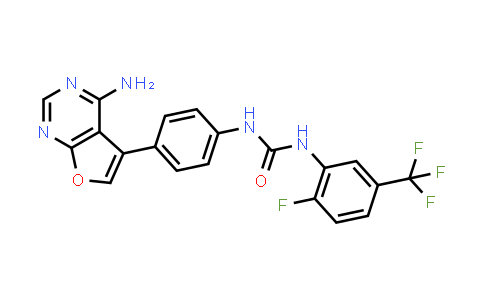 1-[4-(4-aMinofuro[2,3-D]pyrimidin-5-YL)phenyl]-3-[2-fluoro-5-(trifluoromethyl)phenyl]urea