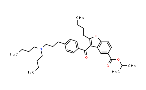 propan-2-yl 2-butyl-3-[4-[3-(dibutylamino)propyl]benzoyl]-1-benzofuran-5-carboxylate