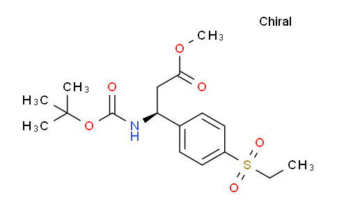 HA11035 | 2479291-59-1 | (S)-methyl 3-((tert-butoxycarbonyl)amino)-3-(4-(ethylsulfonyl)phenyl)propanoate