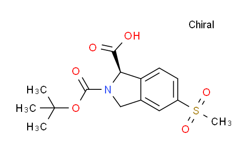HA11038 | 2101238-70-2 | (R)-2-(tert-butoxycarbonyl)-5-(methylsulfonyl)isoindoline-1-carboxylic acid