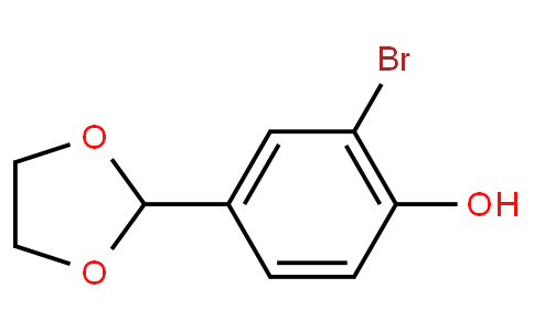 HB10756 | 162271-15-0 | 2-Bromo-4-(1,3-dioxolan-2-yl)phenol