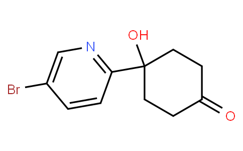 1-(5-Bromopyridin-2-yl)-4-oxocyclohexan-1-ol