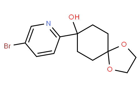 HB10814 | 708274-37-7 | 8-(5-Bromopyridin-2-yl)-1,4-dioxaspiro[4.5]decan-8-ol