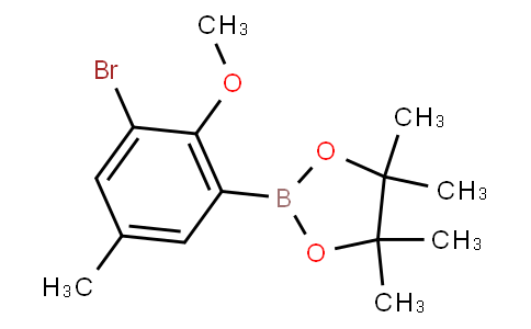 HB10902 | 2121513-42-4 | 2-(3-Bromo-2-methoxy-5-methylphenyl)-4,4,5,5-tetramethyl-1,3,2-dioxaborolane