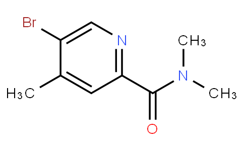 HB11185 | 1809161-39-4 | 5-Bromo-4-methyl-N,N-dimethylpyridine-2-carboxamide
