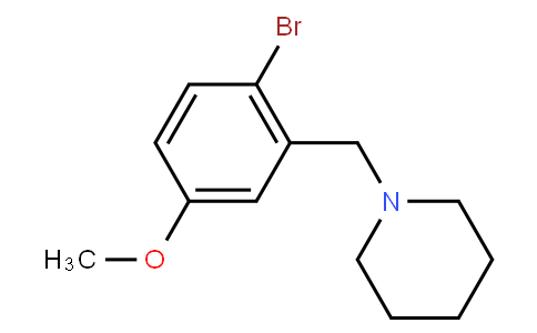 HB11419 | 1394291-60-1 | 1-[(2-Bromo-5-methoxyphenyl)methyl]piperidine