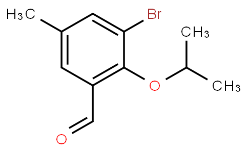 HB11584 | 1782569-17-8 | 3-Bromo-5-methyl-2-(1-methylethoxy)benzaldehyde