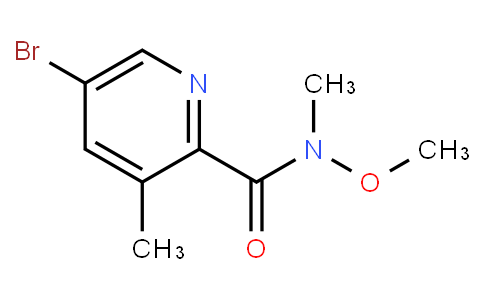 HB11793 | 1224604-14-1 | 5-Bromo-3-methyl-N-methoxy-N-methylpyridine-2-carboxamide