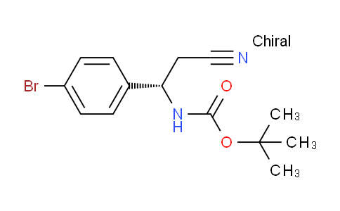 HB13008 | tert-butyl (S)-(1-(4-bromophenyl)-2-cyanoethyl)carbamate