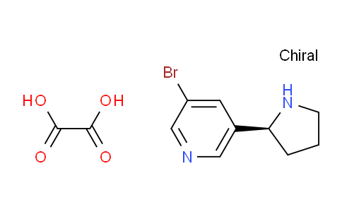 (S)-3-bromo-5-(pyrrolidin-2-yl)pyridine oxalate