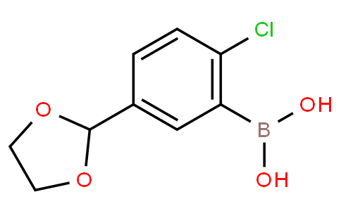 HC10716 | 2-Chloro-5-(1,3-dioxolan-2yl)phenylboronic acid