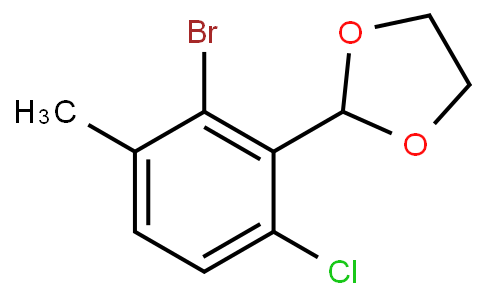 HC10721 | 2221812-39-9 | 2-(2-Bromo-6-chloro-3-methylphenyl)-1,3-dioxolane