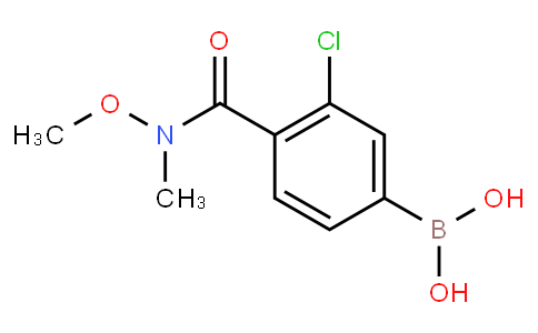 HC10798 | 4-(N,O-Dimethylhydroxylaminocarbonyl)-3-chlorophenylboronic acid