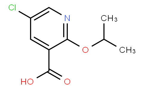 HC11079 | 1807339-23-6 | 5-Chloro-2-(propan-2-yloxy)pyridine-3-carboxylic acid