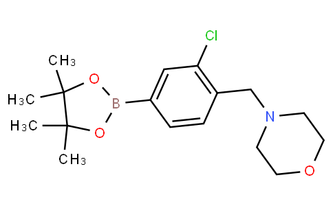 HC11221 | 1092564-33-4 | 4-[[2-Chloro-4-(4,4,5,5-tetramethyl-1,3,2-dioxaborolan-2-yl)phenyl]methyl]morpholine