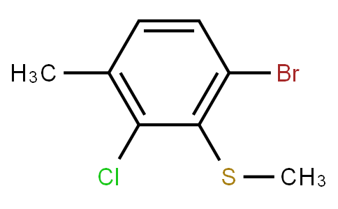 HC11234 | 1809168-68-0 | 1-Bromo-3-chloro-4-methyl-2-(methylthio)benzene