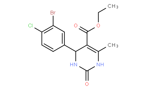 HC11270 | 1809161-52-1 | Ethyl 4-(3-bromo-4-chlorophenyl)-6-methyl-2-oxo-1,2,3,4-tetrahydropyrimidine-5-carboxylate
