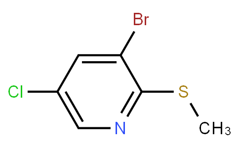 HC11398 | 1289214-24-9 | 3-Bromo-5-chloro-2-(methylsulfanyl)pyridine