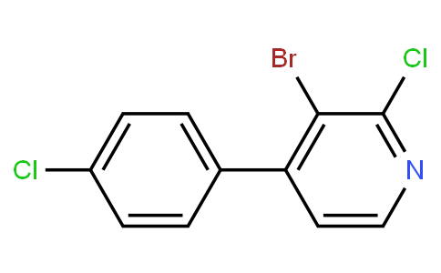 HC11536 | 917969-40-5 | 3-Bromo-2-chloro-4-(4-chlorophenyl)pyridine