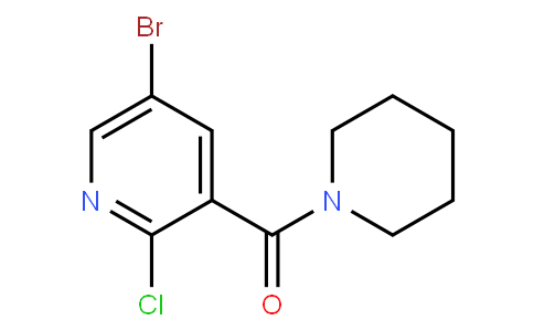 HC11562 | 1249612-38-1 | 5-bromo-2-chloro-3-[(piperidin-1-yl)carbonyl]pyridine
