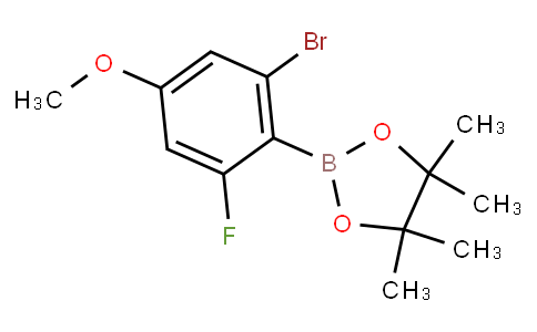 HF10619 | 2-Bromo-4-methoxy-6-fluorophenylboronic acid pinacol ester
