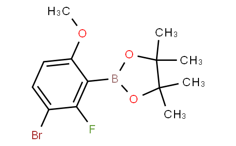 HF10657 | 3-Bromo-2-fluoro-6-methoxyphenylboronic acid pinacol ester