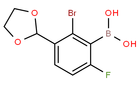 HF10972 | 2-Bromo-3-(1,3-dioxolan-2-yl)-6-fluorophenylboronic acid