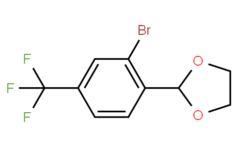HF11015 | 1619256-42-6 | 2-[2-Bromo-4-(trifluoromethyl)phenyl]-1,3-dioxolane