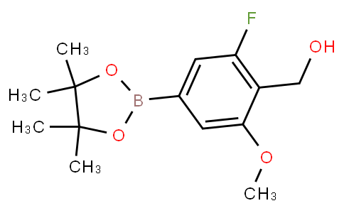 HF12234 | 1417736-84-5 | [2-Fluoro-6-methoxy-4-(4,4,5,5-tetramethyl-1,3,2-dioxaborolan-2-yl)phenyl]methanol
