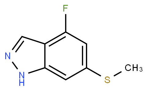 HF12415 | 1428234-74-5 | 4-Fluoro-6-(methylthio)-1H-indazole