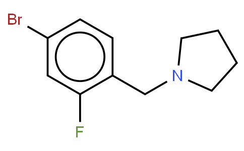 HF12485 | 283173-83-1 | 4-Bromo-2-fluorophenyl-1-(pyrrolidinomethyl)benzene