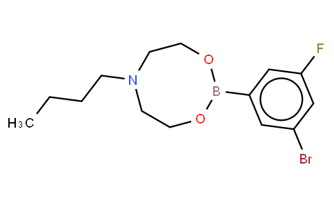 HF13181 | 1190989-06-0 | 3-Bromo-5-fluorophenylboronic acid N-butyldiethanolamine ester
