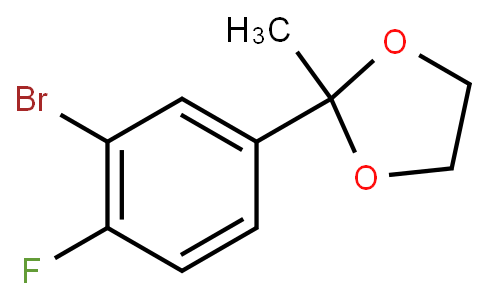 HF13652 | 210826-84-9 | 2-(3-Bromo-4-fluorophenyl)-2-methyl-1,3-dioxolane