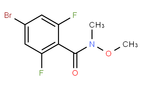 HF13655 | 1449008-09-6 | 4-Bromo-2,6-difluoro-N-methoxy-N-methylbenzamide