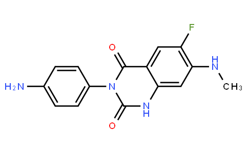 HF15598 | 936501-00-7 | 3-(4-Aminophenyl)-6-fluoro-7-(methylamino)quinazoline-2,4(1H,3H)-dione